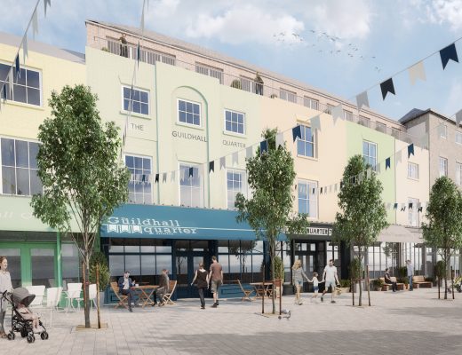 Design concept pictures for The Guildhall Quarter
